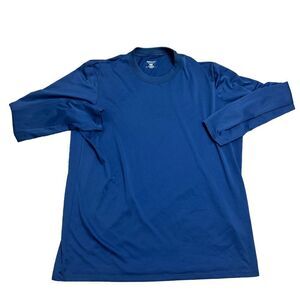 Patagonia Capilene‎ Mens Large Blue Base Layer Long Sleeve Shirt Made In USA